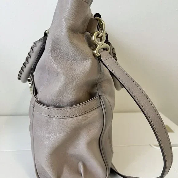 Grey Beige Mark Cross Tote Bag - Picture 5 of 11
